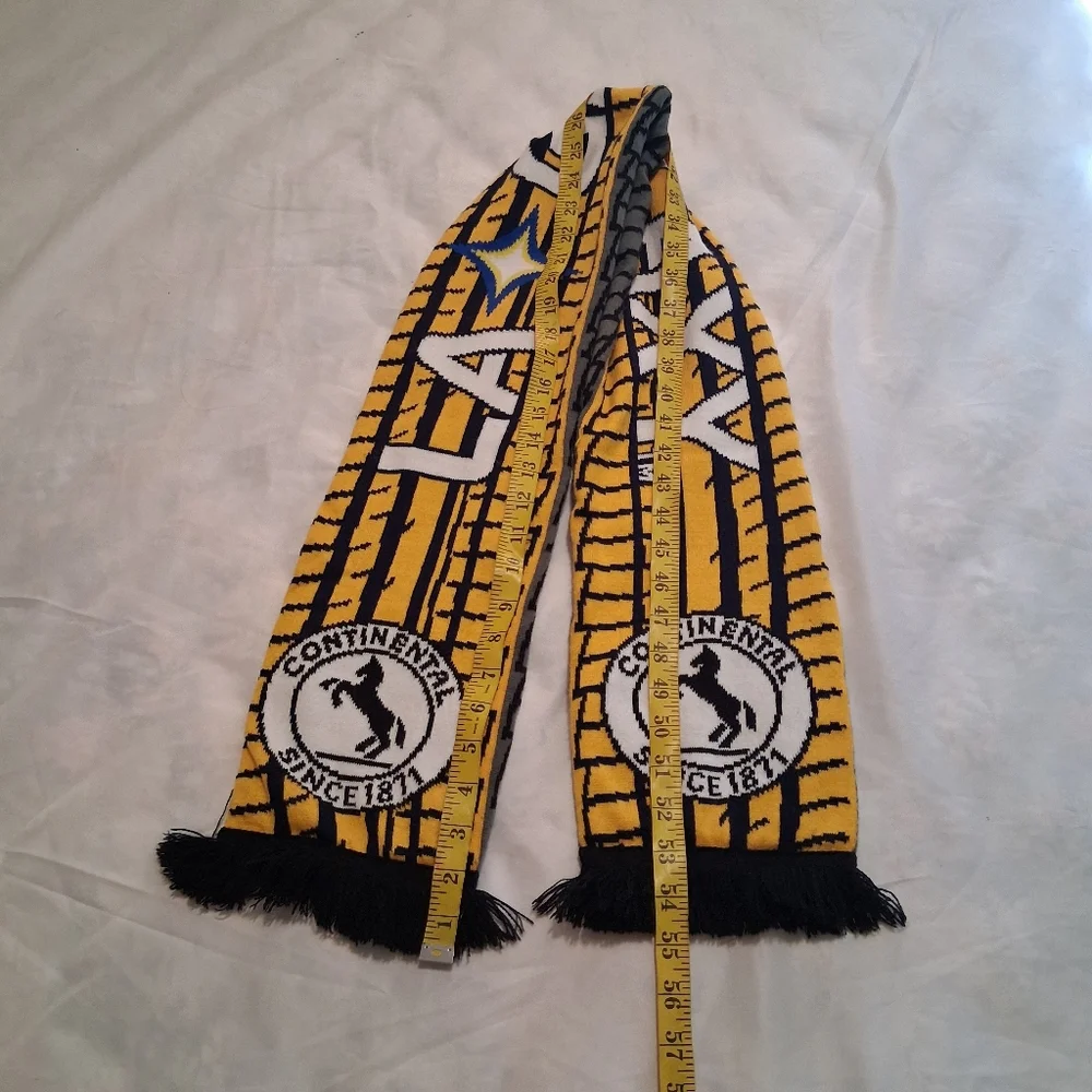 LA Galaxy‎ Scarf Reversibke Yelow-Black Continental Tire Sport Fans Winter